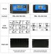 Bộ Điều Khiển Sạc Pin Năng Lượng Mặt Trời PWM Tự Điều Chỉnh 12V/24V Màn Hình LCD RBL-50A/60A